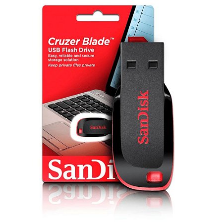 Pendrive 16GB Sandisk Cuzer Black USB 2.0