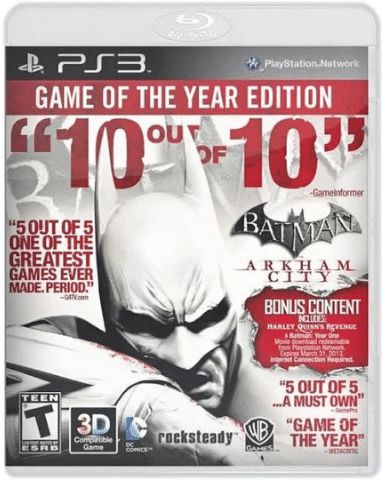Batman: Arkham City Edição Jogo do Ano - Playstation - PS3