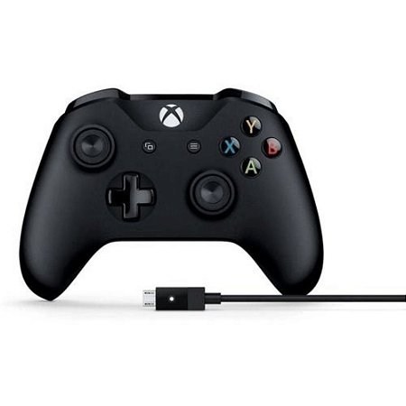 Controle Xbox One Wireless + Cabo - Microsoft