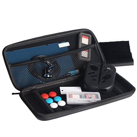 Kit 13 Em 1 Com Acessórios Diversos e Estojo De Transporte Para Nintendo Switch - OIVO