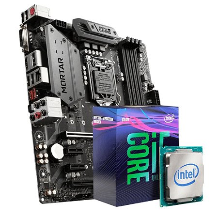 Kit Processador Intel I5-9400F LGA 1151 + Placa Mãe B360M Mortar MSI