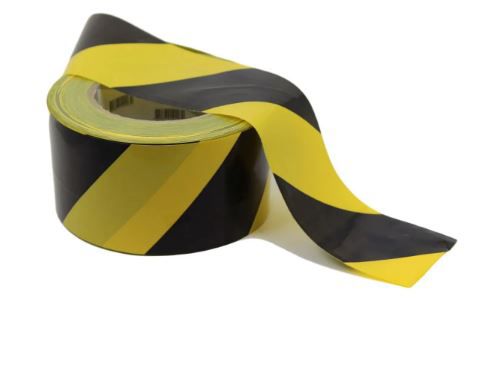 Fita Sinalização Zebrada Amarelo e Preto