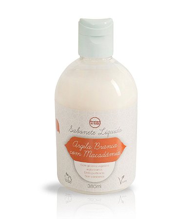 SABONETE LÍQUIDO DE ARGILA BRANCA BOUTIQUE DO CORPO 380ML