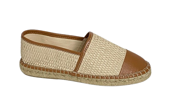 5110 Alpargata couro pelica coconut/rafia natural-altura 17mm