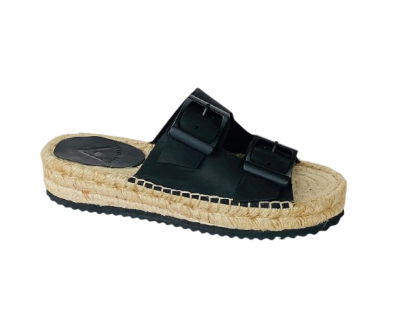 3050 Binken couro no tom preto fosco-altura 37mm