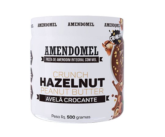 Pasta de Amendoim Amendomel 500g - Avelã Crocante
