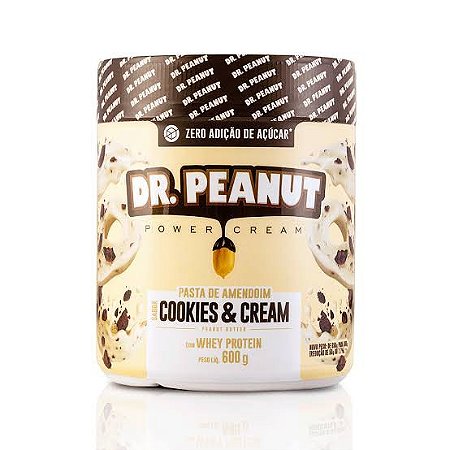 DR. PEANUT PASTA DE AMENDOIM 650 GRAMAS - COOKIES & CREAM