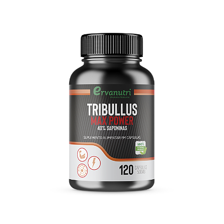 TRIBULUS MAX POWER 40% SAPONINAS | 120 CAPS DE 500 MG - ERVANUTRI