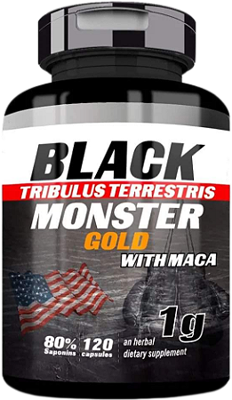 BLACK MONSTER TRIBULUS COM MACA - 150 CÁPSULAS