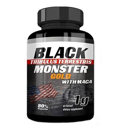 BLACK MONSTER | 90 CAPS - TRIBULUS COM MACA PERUANA 1000 MG