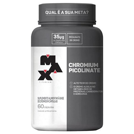 Picolinate de Chromium Max Titanium - 60  Cápsulas