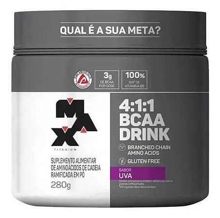 Bcaa 4:1:1 Drink em pó 280g - Max Titanium