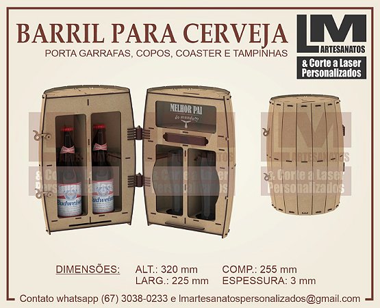 Barril Porta Cerveja