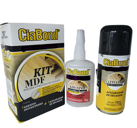 Kit Cola Instantânea CiaBond (mdf)