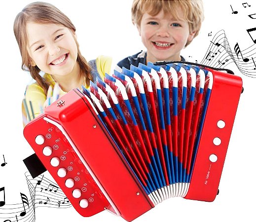 Mini Acordeon Infantil Sanfona Gaita Shinyt Music 000182 Rodrigues Leiloes