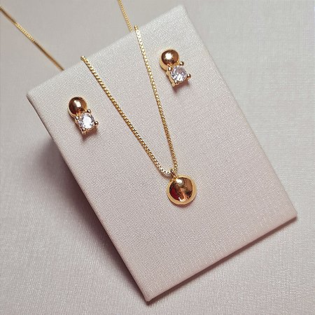 Conjunto ponto de luz com círculo Hipoalergênico
