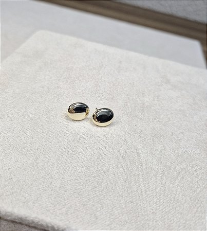 Brinco metal formato orgânico ANTIALÉRGICO