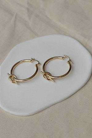 Argola nó com click ANTIALÉRGICA