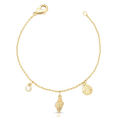 Pulseira conchas ANTIALÉRGICA