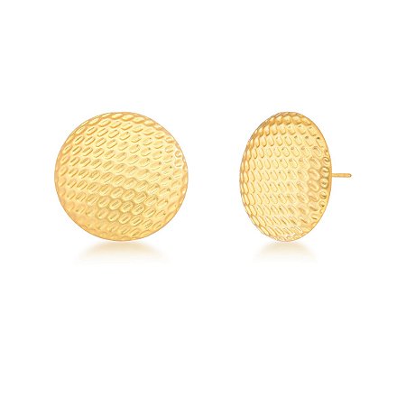 Brinco buds texturizado acetinado ANTIALÉRGICO