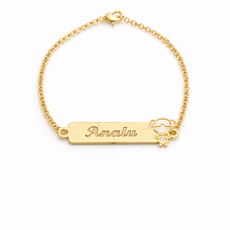 Pulseira PERSONALIZADA infantil ANTIALÉRGICA