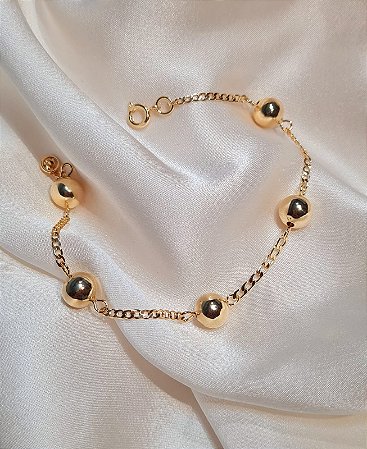 Pulseira esferas II HIPOALERGÊNICA