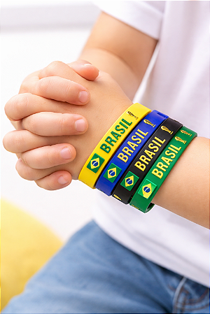 Pulseira do Brasil Infantil Juvenil Unissex