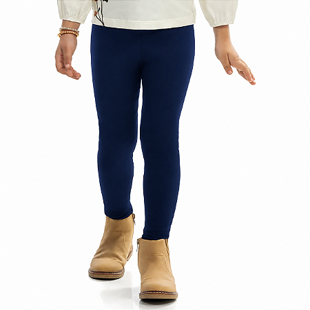 Calça Legging Cotton Feminina Azul Marinho