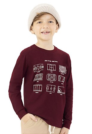 Camiseta Manga Longa Masculina Jogos