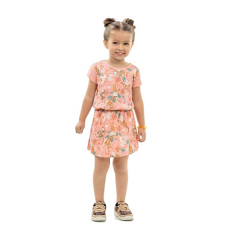 Vestido Infantil Feminino Meia Malha