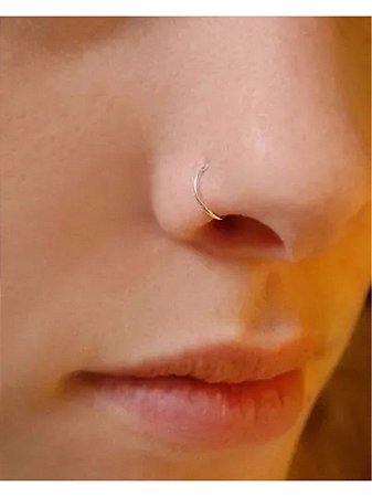 Piercing De Nariz Argola 9mm Aço Cirúrgico Folheada A Ouro 18k - Morenna  Pimentta® | Moda com uma pitada a mais de estilo. 🌶