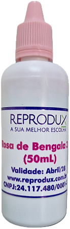 Corante Rosa de Bengala 3% (Fr/50mL) - Ref.: 912011 - Reprodux