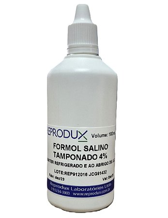 Formol Salino Tamponado Solução 4% (Fr/100mL) - Ref.: 912011 - Reprodux