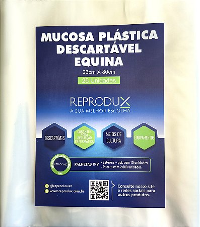 Mucosa Descartável Equina 26cmX80cm (Pct/25) - Reprodux