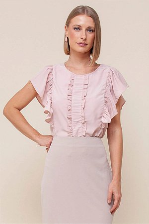 BLUSA ROMANTIC BABADOS ELLEV