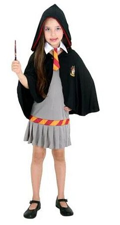 Fantasia Hermione Grifinória Infantil - Harry Potter