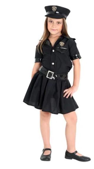 Fantasia Policial Infantil Feminino
