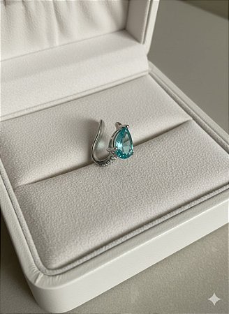 Piercing de Pressão Zircônia azul