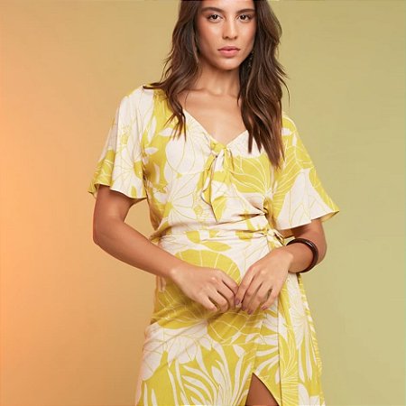 Blusa manga flare estampada