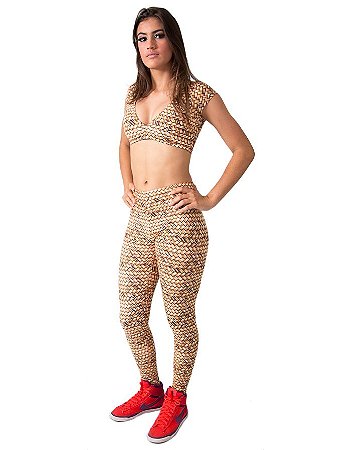 Cropped bamboo legbox tamanho único