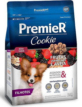 Cookie Premier para Cães Filhotes de Frutas Vermelhas e Aveia 250gr