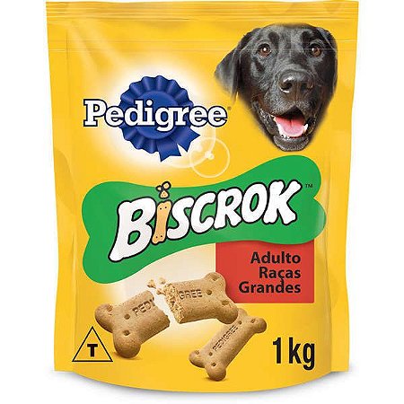 Biscoito Pedigree - Biscrok Maxi para Cães Adultos de Raças Grandes - 1Kg