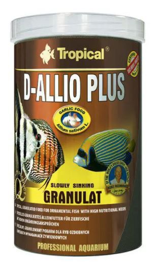Ração Tropical D-Allio Plus Granulat - Para Peixes Ornamentais - 60g