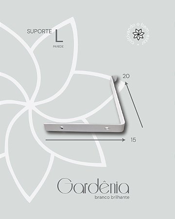 Suporte para parede "L" em metal