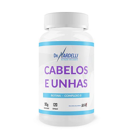 POLIVITAMÍNICO PARA CABELOS E UNHAS C/ BIOTINA + COMPLEXO B - 120 CÁPSULAS