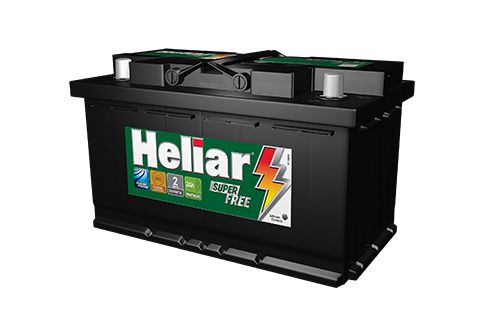 Bateria Automotiva Heliar Super Free HF75PD 24M CCA620 M75LD M80RD