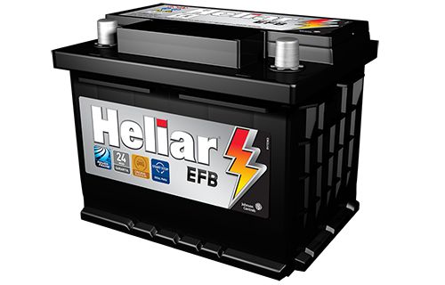 Bateria Automotiva Heliar Start-Stop HFB60HD EFB 24 meses de garantia CCA560 MF60AD