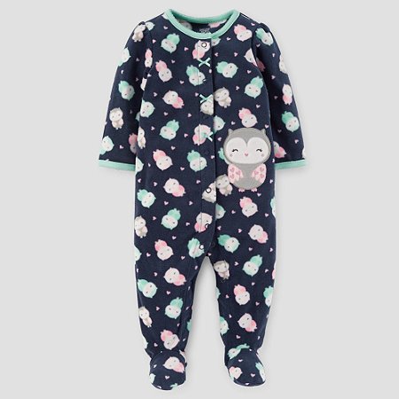 Macacão pijama carters just one you menina fleece lã inverno 3 meses - Loja  da Livinha - produtos importados