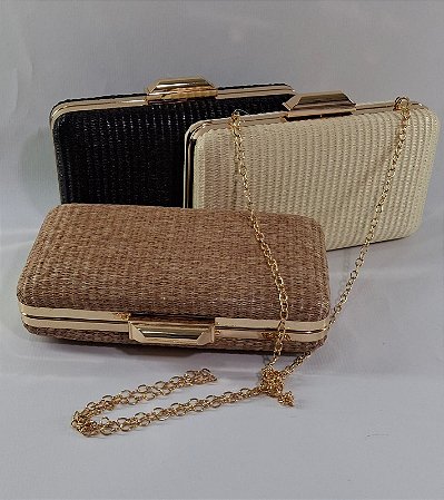 Bolsa tipo Clutch de Palha