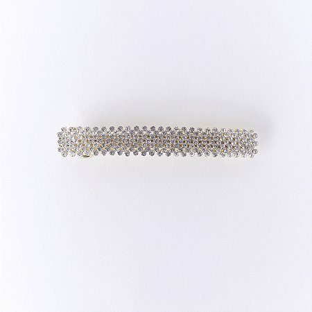 Prendedor Metal Barrete Strass